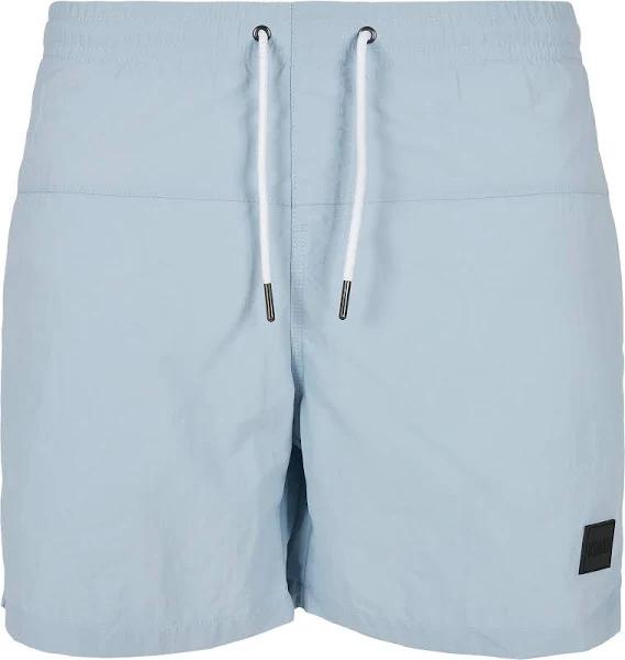 Urban Classics Block Swim Shorts in Summer Blue S