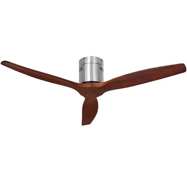 Devanti 52' Ceiling Fan With Remote Control Fans 3 Wooden Blades Timer