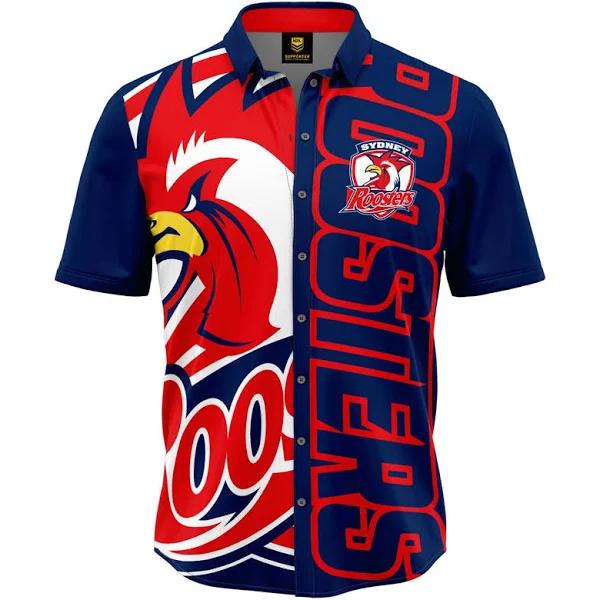 NRL 'Showtime' Party Shirt - Sydney Roosters - Adult - Mens - Polo 3XL