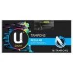 U by Kotex Regular Sport Tampons - 16 Pack Carton12