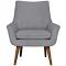 Retro Fabric Armchair Charcoal by Freedom