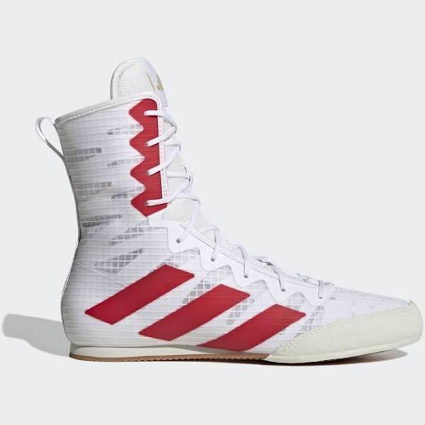 Adidas - Box Hog 4 Boxing Shoes - White/Red - UK 9