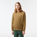 Lacoste Men's Classic Fit Crew Neck Fleece Sweatshirt Brown Size S