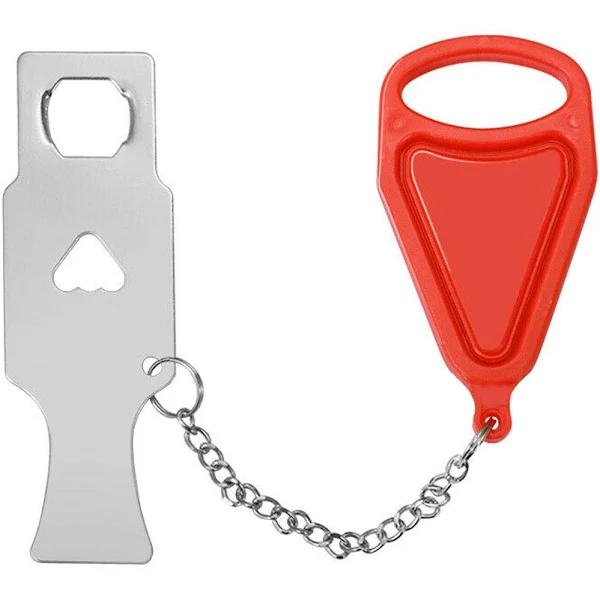 OliandOla Portable Door Lock Hardware Security Safety Travel Hotel Home Addalock Safe Lock - Red