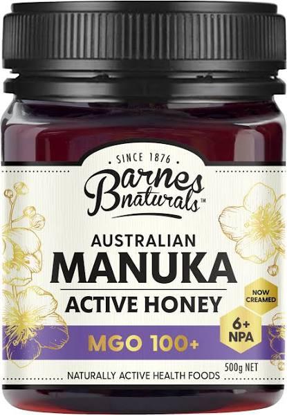 Barnes Naturals Australian Manuka Active Honey MGO 100+ NPA 6+ 500g