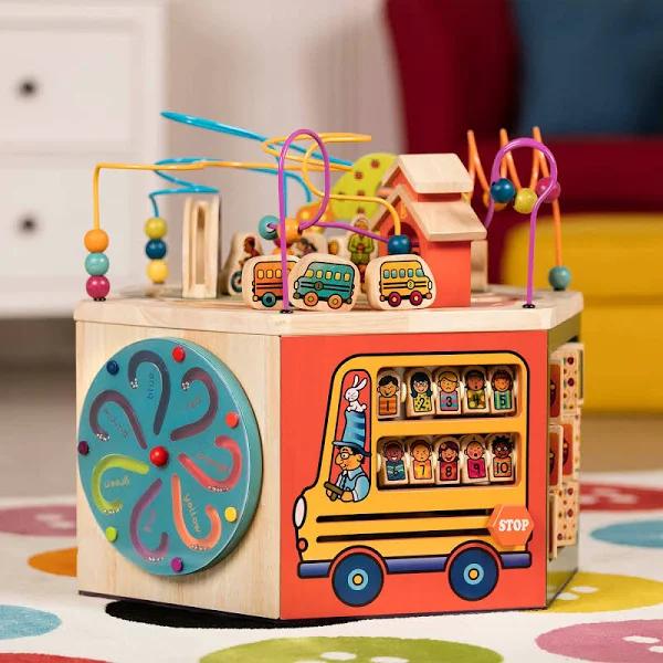 Youniversity | Wooden Activity Cube | B. Toys