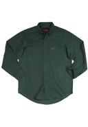 Wrangler Workwear 3w501 Twill Work Shirt - Forest Green, XXL