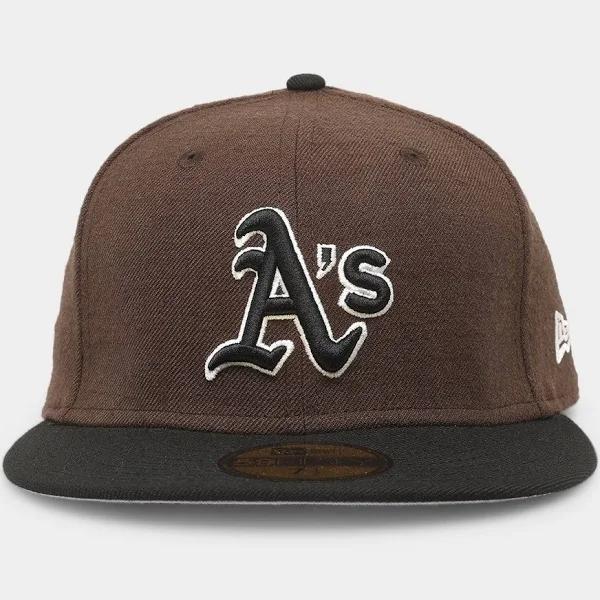 New Era Oakland Athletics 'Angus' 59Fifty Fitted Dark Brown