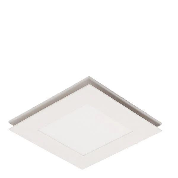 Martec Flow Square White Exhaust Fan with Tricolour LED Light