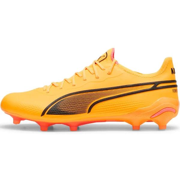 Puma King Ultimate FG Firm Ground Cleats in Orange - Size 13