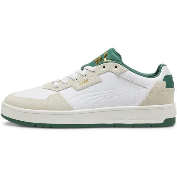 Court Classic Lux SD Unisex Sneakers in White/Alpine Snow/Vine, Size 4, Textile by Puma