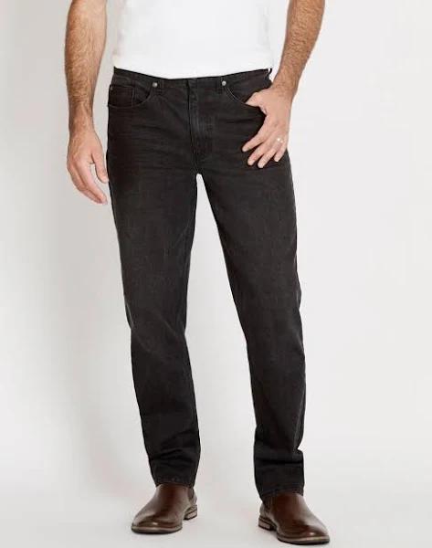 Rivers Premium Jean Slim Straight - Mens - Washed Black - 34