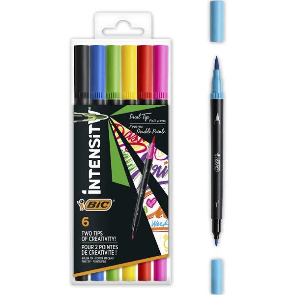 Bic Intensity Dual Tip Fineliner 6 Pack