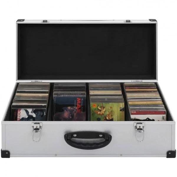 CD Case For 80 CDs Aluminium ABS - Silver