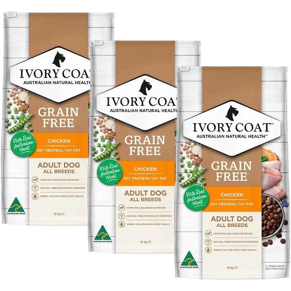 Ivory Coat Grain Free Chicken Dry Dog Food Adult, 39kg