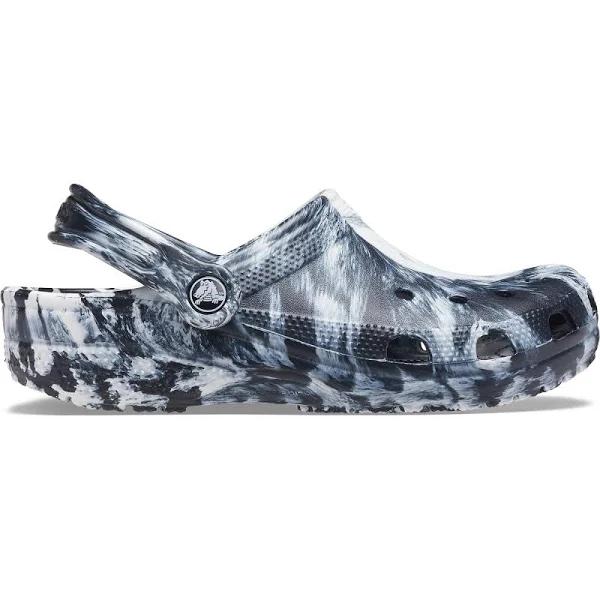 Crocs Classic Marbled Clog; White / Black, M11