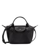 Longchamp Le Pliage Cuir XS Leather Top-handle Bag Black