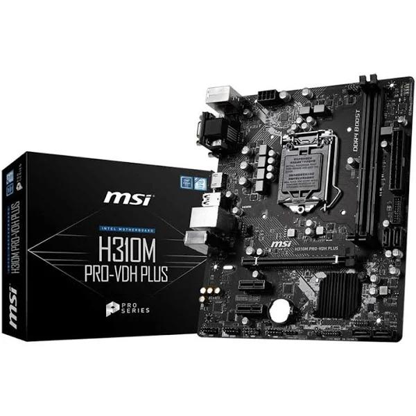 MSI H310M PRO-VDH Plus LGA 1151 Micro-ATX Motherboard