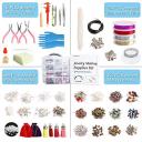 Jewelry Making Kit, 1960 Pcs Jewelry Making Supplies Includes Jewelry Beads, Instructions, Findings, Wire For Bracelet, Necklace, Earrings Making