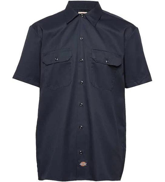 Dickies Short Sleeve Work Shirt - Dark Navy - 2XL - Men