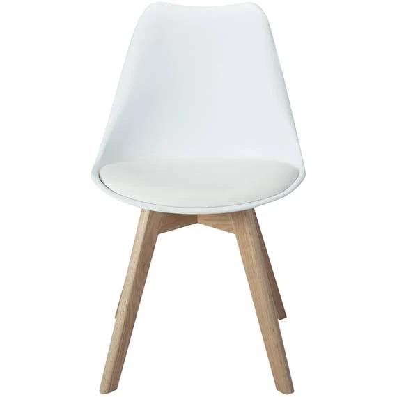 Brandon Dining Chair White/Natural by Freedom