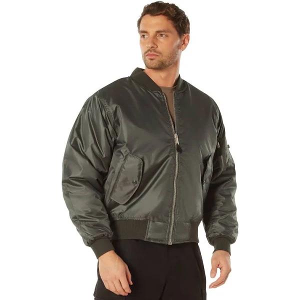 Rothco MA-1 Flight Jacket, 5XL / Gun Metal Grey