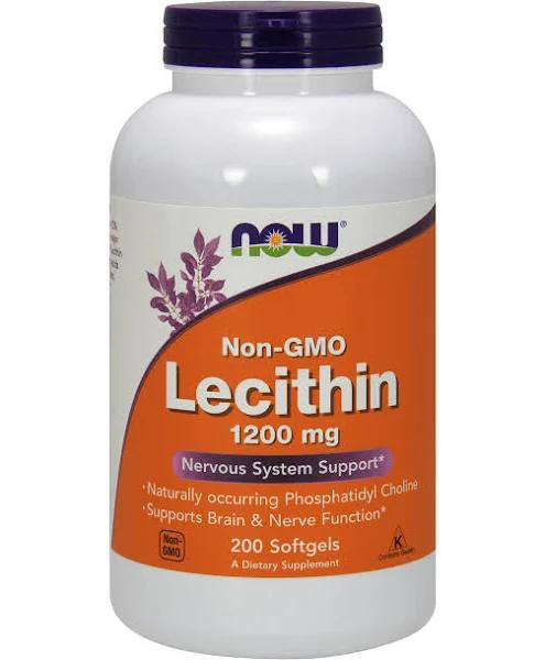 Now Foods Lecithin 1200 MG - 200 Softgels