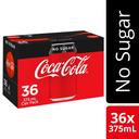 Coca Cola 375ml Coke No Sugar Pack 36