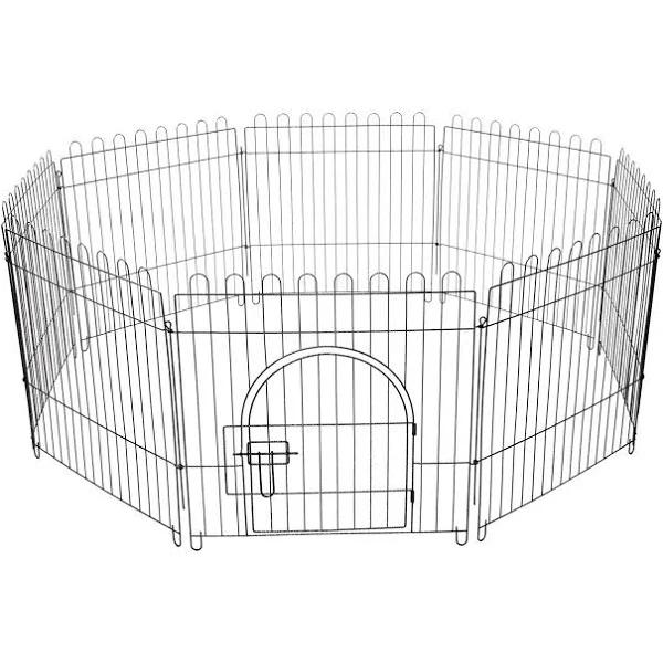 8 Panel Pet Playpen Fold Exercise Cage Fence Enclosure Dog Puppy