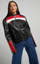 Top Model Biker - Onyx - S - Women's Jackets - Lioness Fashion | AfterPay Available