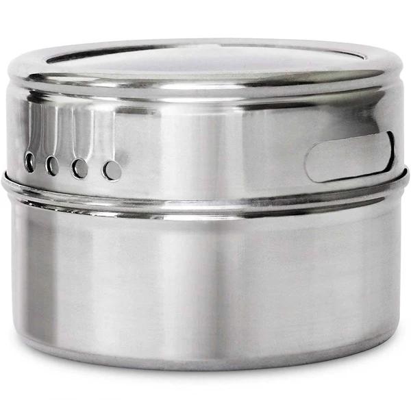 150g Magnetic Spice Jar Stainless Steel Tins - Herb Seasoning Storage Container