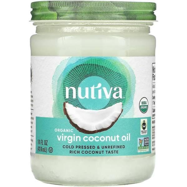 Nutiva Organic Coconut Oil Virgin 14 fl oz (414 ml)