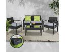 Gardeon Outdoor Furniture Lounge Setting Garden Patio Wicker Cover Table Chairs