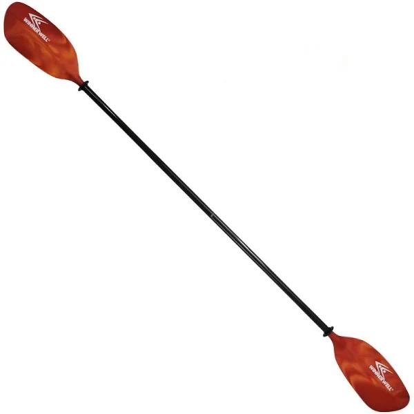 Winnerwell TNRY Kayak Paddle Fiberglass Shaft & Nylon Blade Mix Red