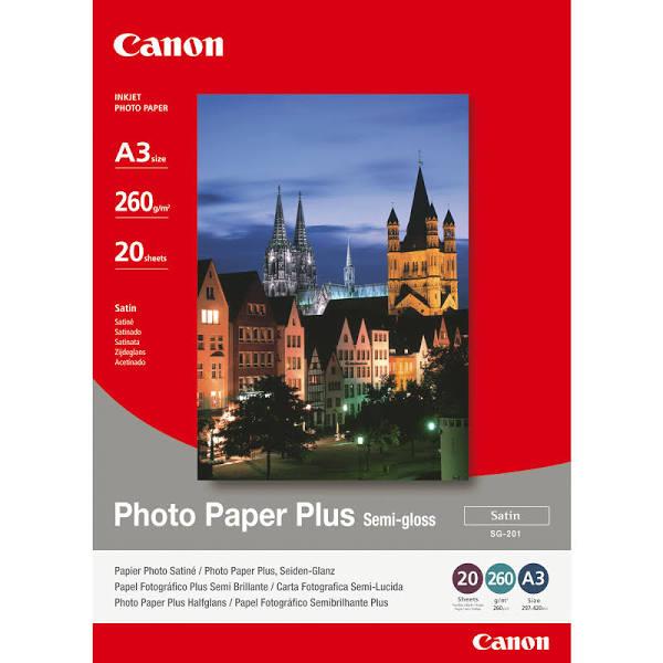 Canon SG201A3 A3 Semi Gloss Photo Paper 20 Sheets