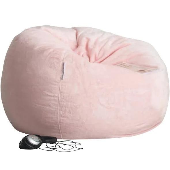 Ivory & Deene Pierre Fur Bean Bag - Blush Pink