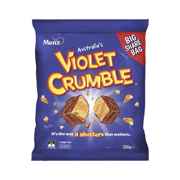 Violet Crumble Chocolate Share Bag 280g