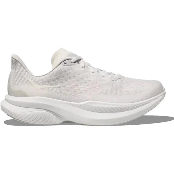 Mens Hoka Mach 6 La White / White / US 12