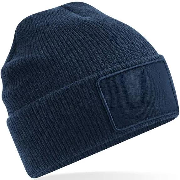 Beechfield - Removable Patch Thinsulate Beanie - French Navy