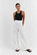 Flick Linen Pants in White Size 16 by DISSH