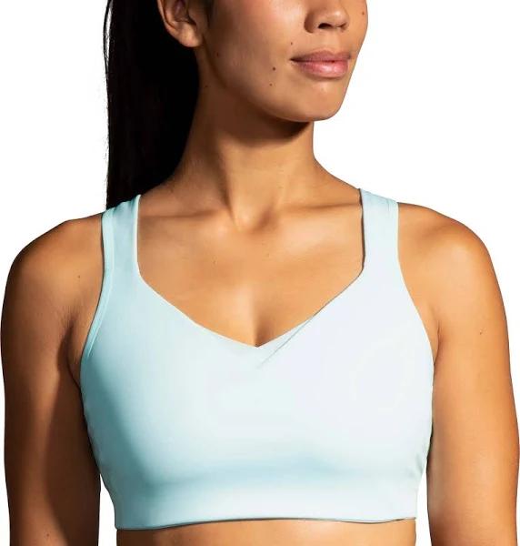 Brooks Convertible Sports Bra Women's Ice BLUE/VIVID Teal