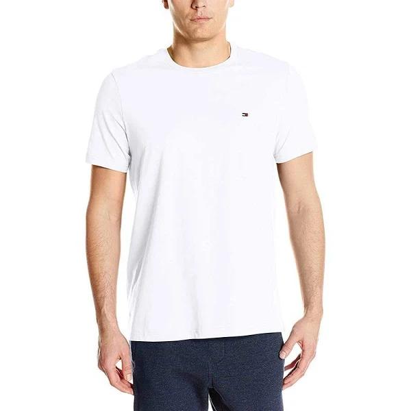 Tommy Hilfiger Men's Core Flag Tee (White, Size L)