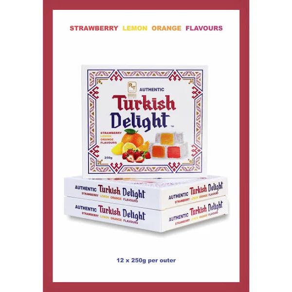 RT Authentic Turkish Delight Assorted Flavours 250g