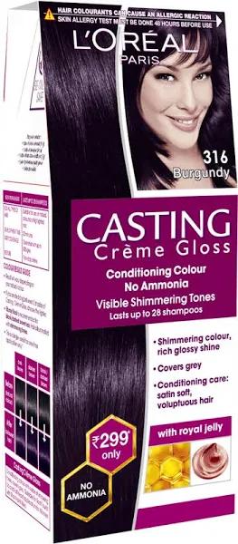 L'Oreal Paris Casting Creme Gloss Hair Color 316 Burgundy(87.5g+72ml)