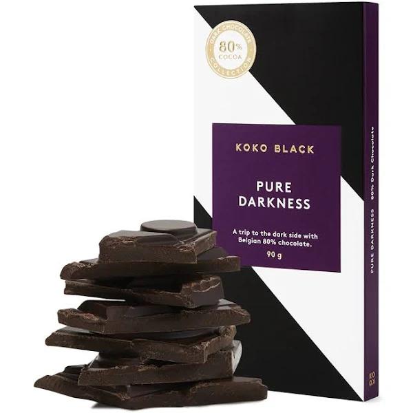 Koko Black Pure Darkness 90g | 80% Dark Chocolate Block