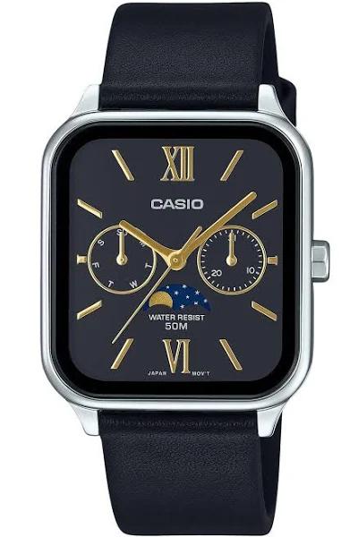 Casio Standard Analog Leather Strap Black Dial Quartz MTP-M305L-1A2V Men's Watch