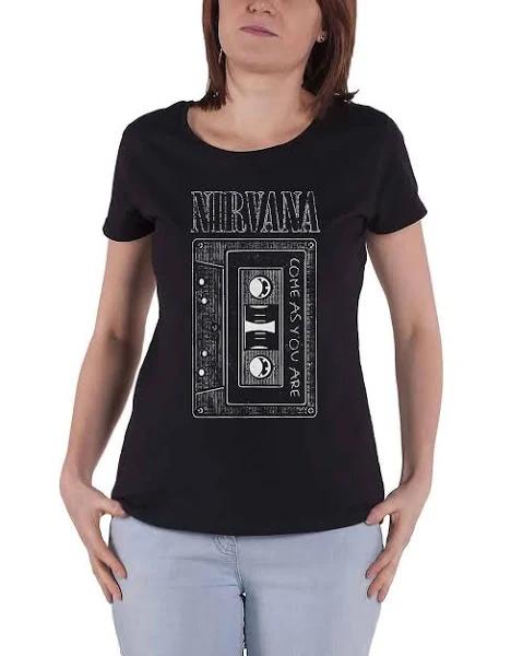 Nirvana Come As You Are Tape Skinny Fit T Shirt Black S