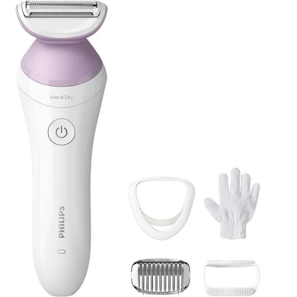 Philips Lady Electric Shaver Series 6000, Cordless with 4 Accessories