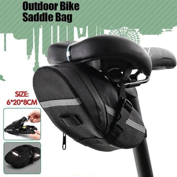 Outdoor Bike Saddle Bag Cycling Seat Storage Waterproof Bicycle Tail Rear Pouch