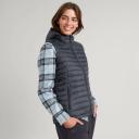 Kathmandu Heli Women's 600 Fill Hooded Lightweight Down Vest | Blue Puffer Vest - 8